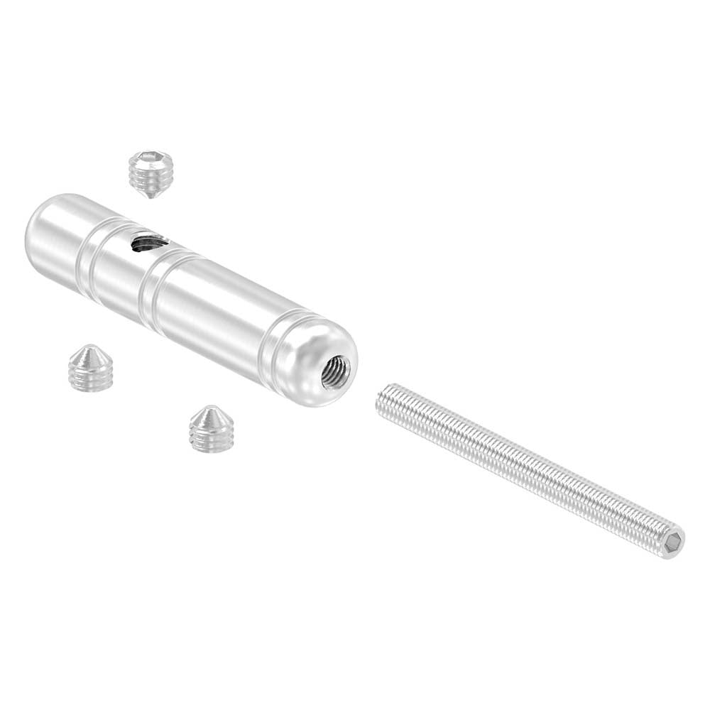 Gewindeterminal zur Selbstmontage, mit Außengewinde M5, für ø 3mm Seil