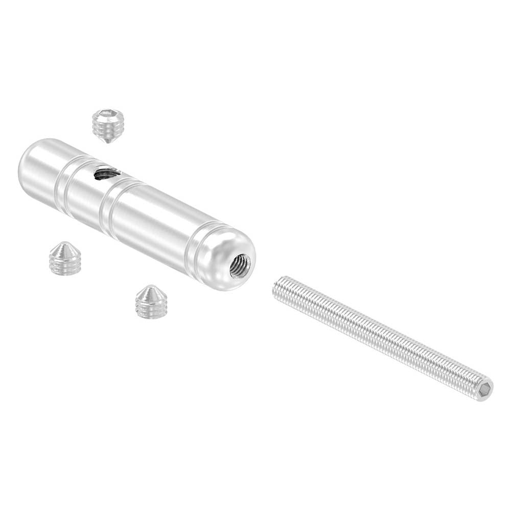 Gewindeterminal zur Selbstmontage, mit Außengewinde M5, für ø 4mm Seil