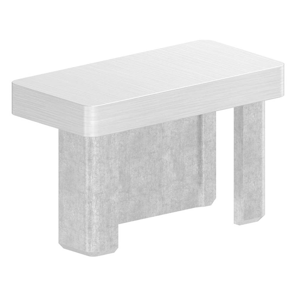 Einsteckkappe, für Rechteckrohr 40 x 20 x 2,0mm