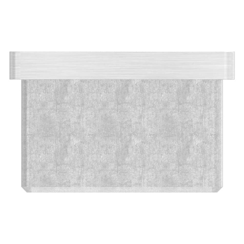 V2A Einsteckkappe mit M8 Innengewinde, für Vierkantrohr 40 x 40 x 2,0mm