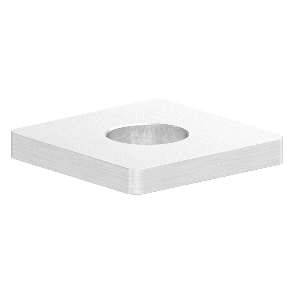 Platte, mit Bohrung 12,1mm, zum Aufschweißen, für Vierkantrohr 30 x 30mm