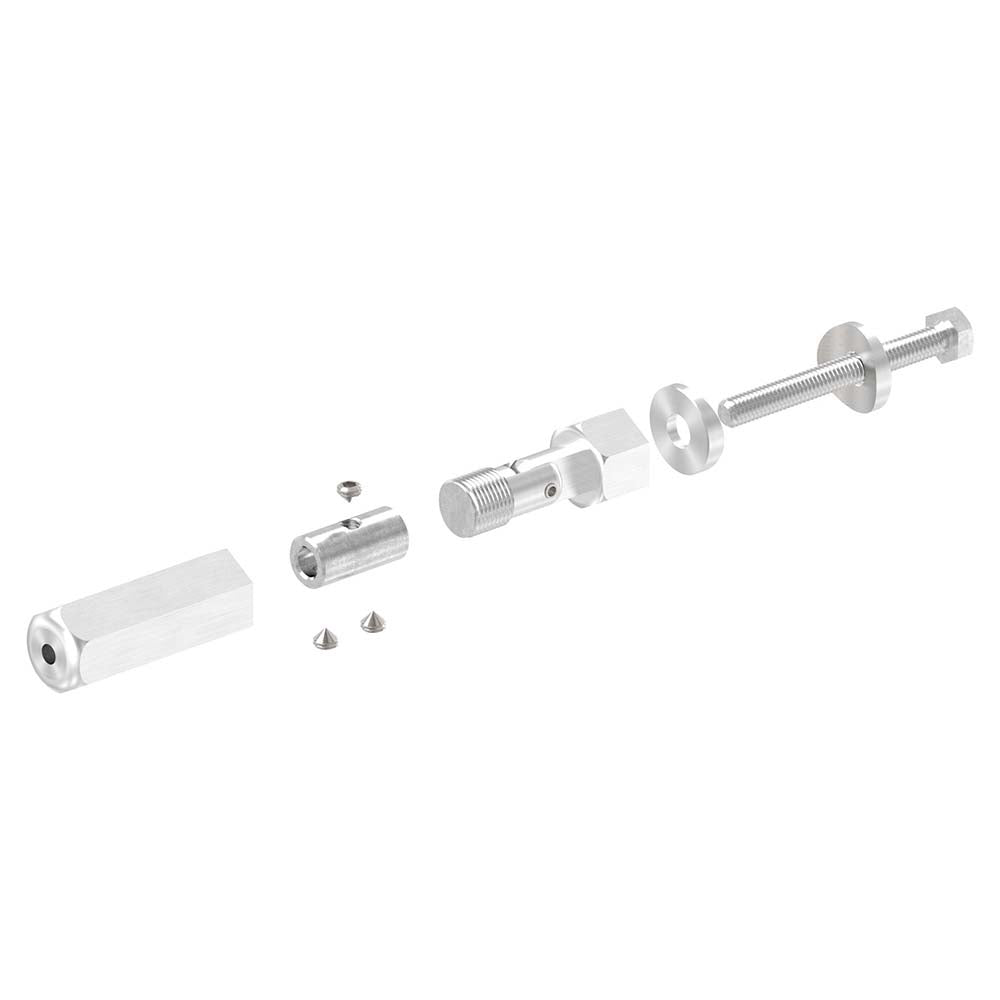 Gewindeterminal zur Selbstmontage mit Gelenk, für Pfosten ø 42,4 mm und ø 5mm Seil