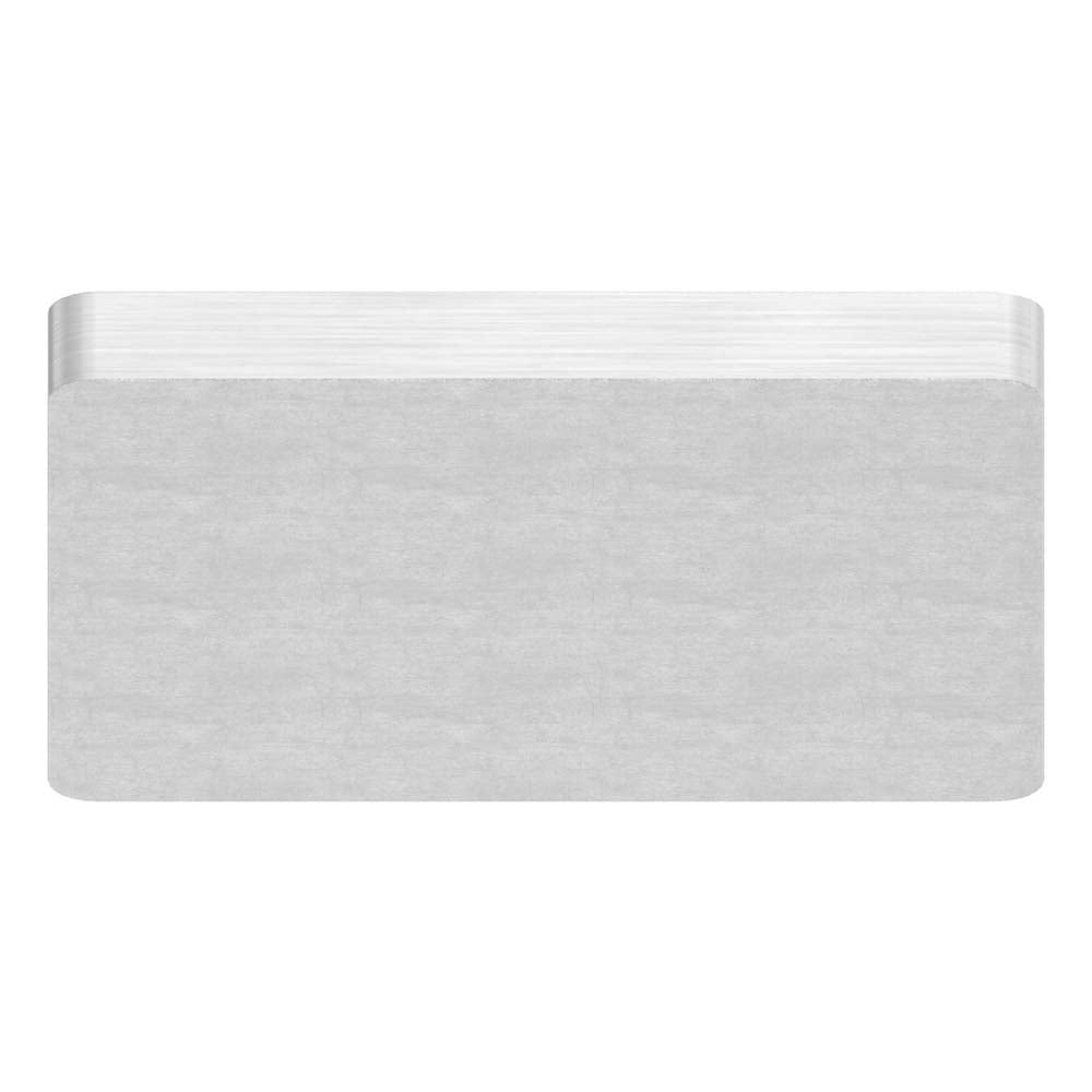 V4A Platte, zum Aufschweißen, für Vierkantrohr 40 x 40mm, Stärke 4mm
