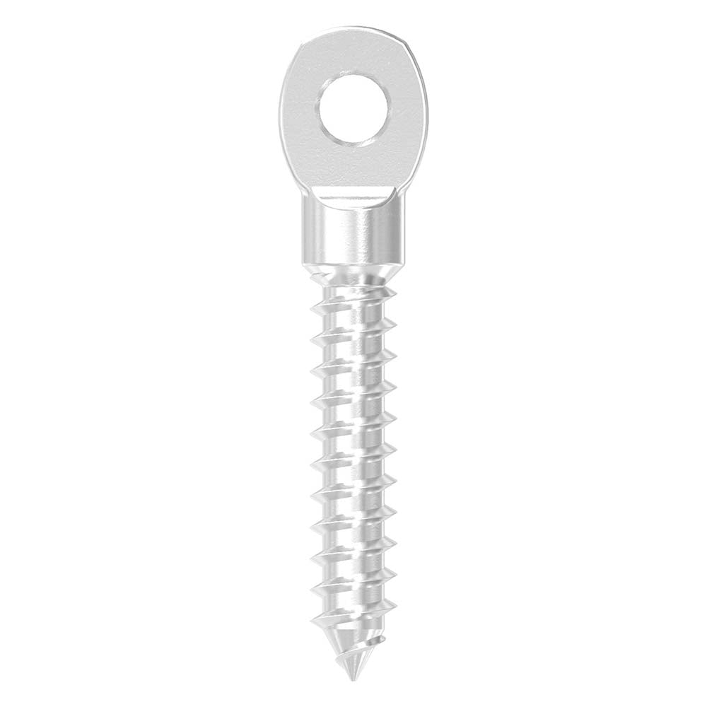 Augenschraube mit Holzgewinde, mit M8 Gewinde, für ø 8mm Seil