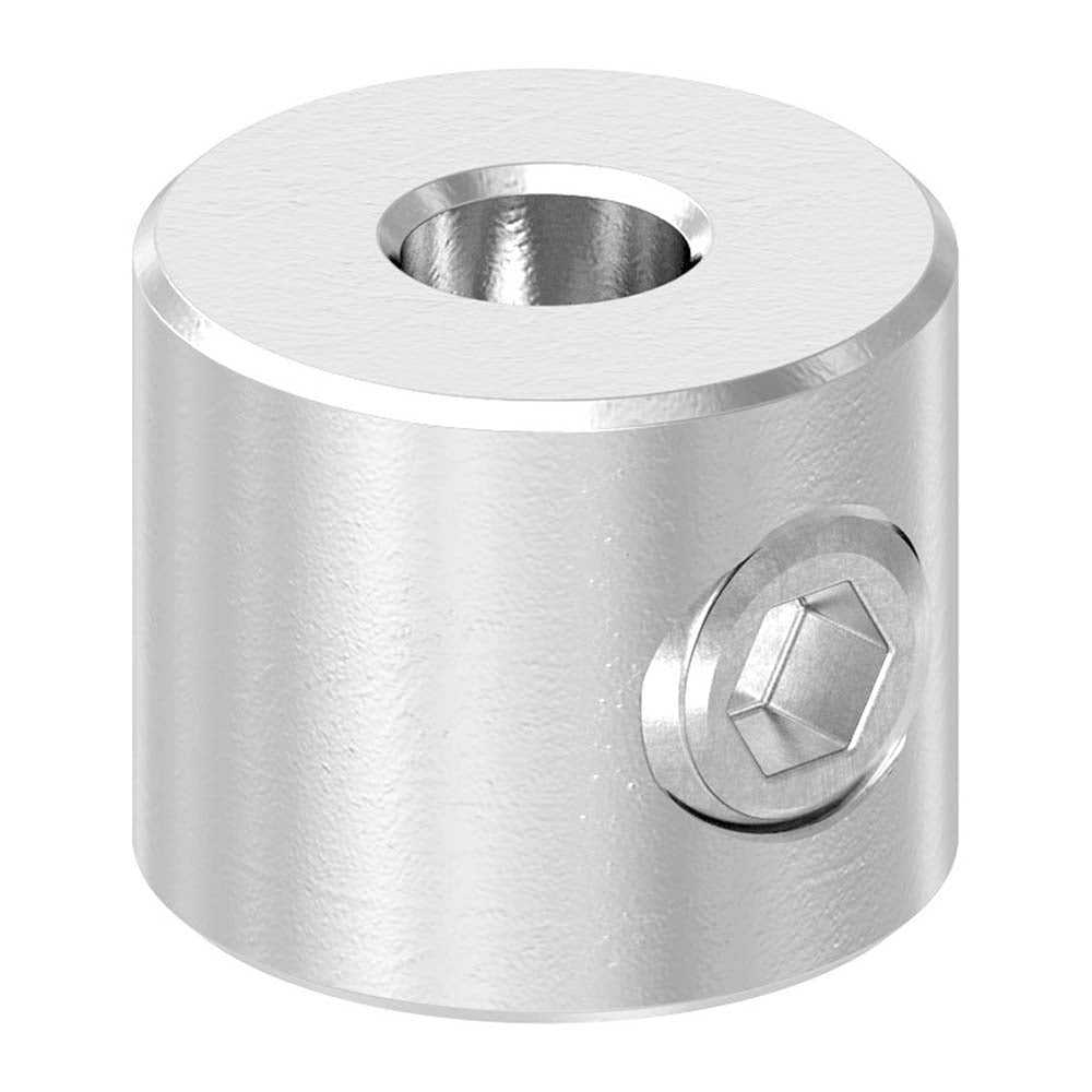 Rundklemme mit Madenschraube, für ø 5-6mm Seil