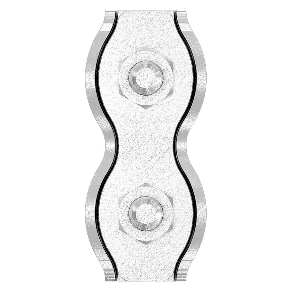 Duplexklemmen, für ø 4mm Seil