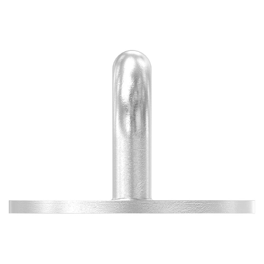 Befestigungsöse mit runder Platte, Rundeisen 8mm, mit 2 Bohrungen