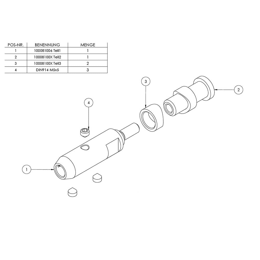 Seilhalter zum Schrauben und Spannen für ø 6mm Seil