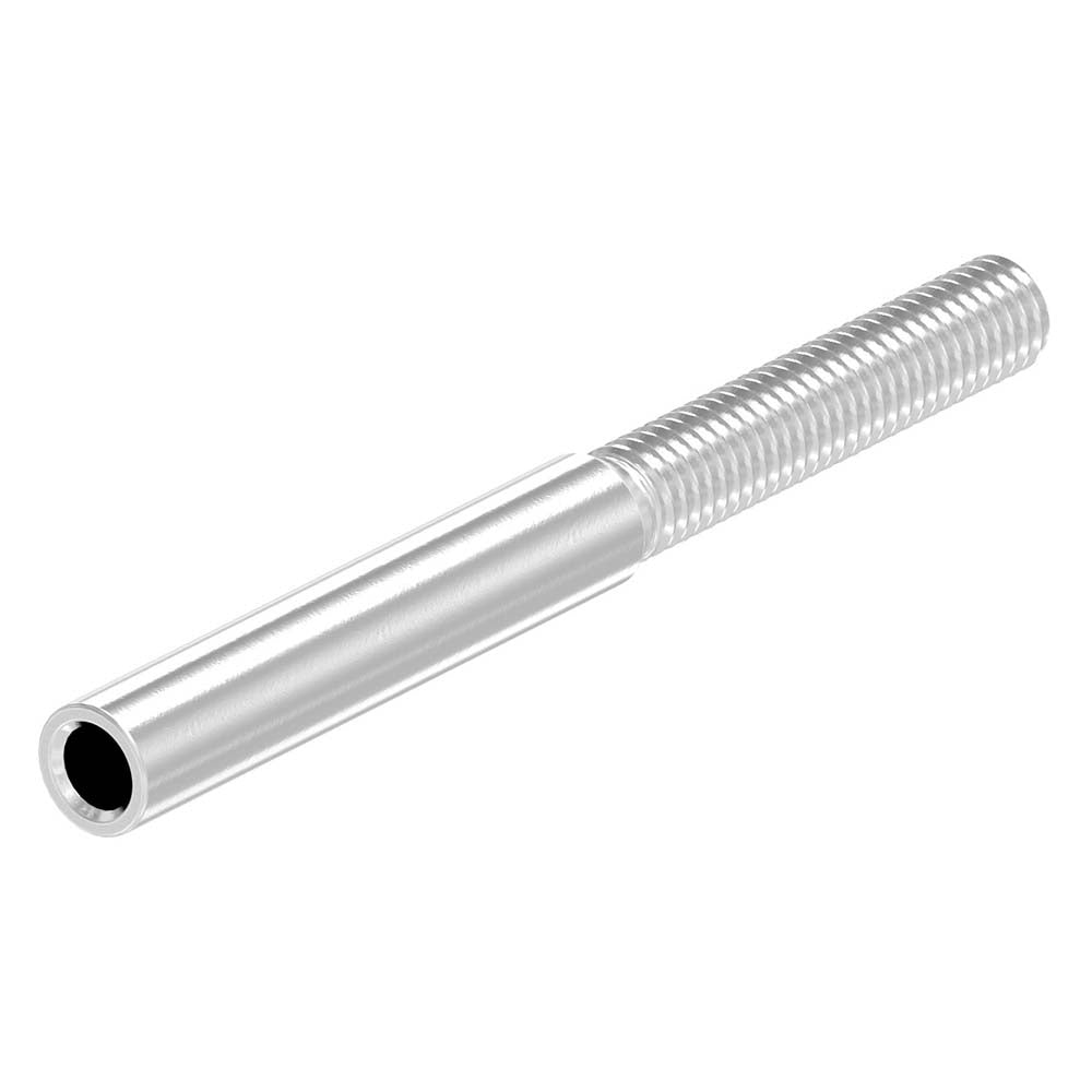 Gewindeterminal mit M6 Außengewinde (rechts) zum Selbstverpressen, für 4mm Seil