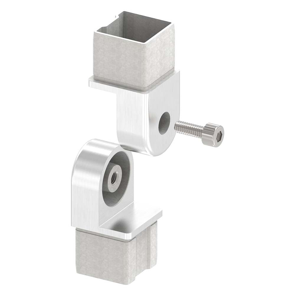 Gelenkstück zum Stecken, für Rohr 40 x 40 x 2,0mm