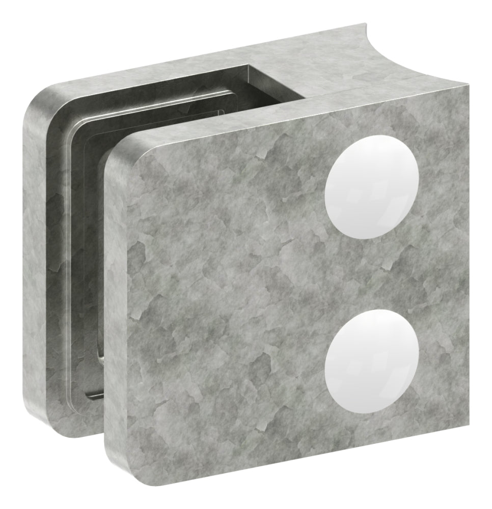 Glasklemme Modell 11, Anschluss für ø 42,4mm Rohr, für Glasstärke 1,5 - 10,76mm