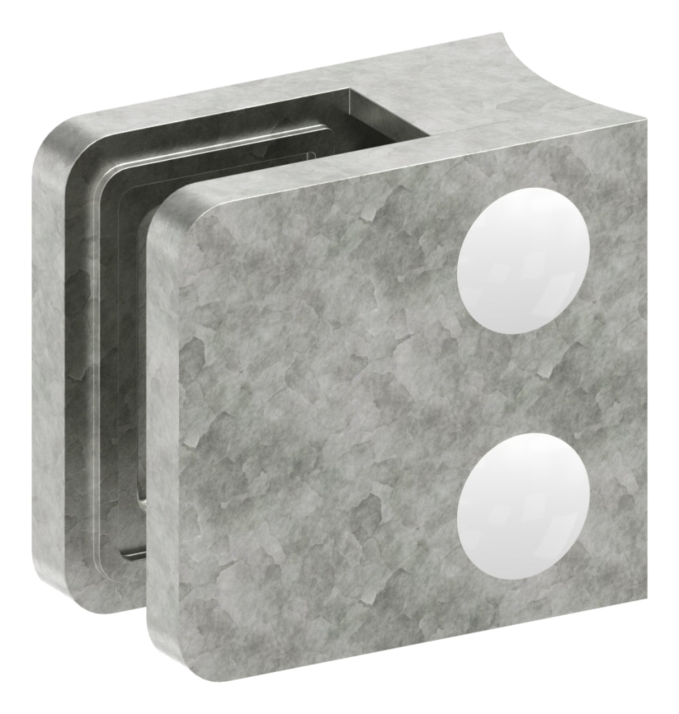 Glasklemme Modell 11, Anschluss für ø 60,3mm Rohr, für Glasstärke 1,5 - 10,76mm