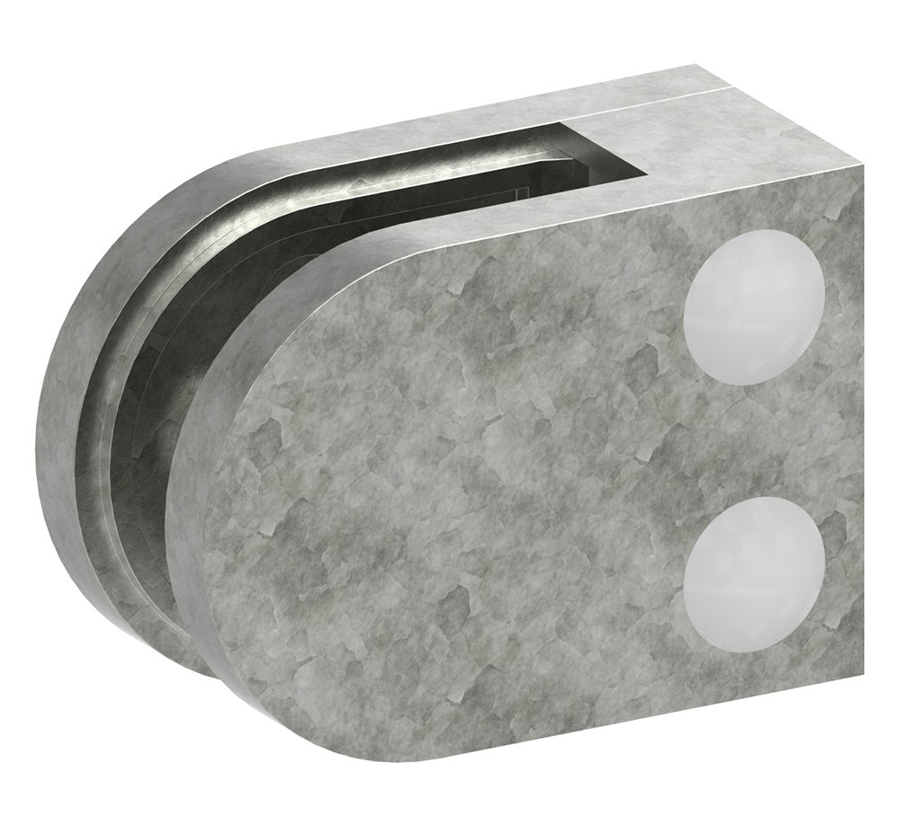 Glasklemme Modell 12, flacher Anschluss, für Glasstärke 1,5 - 10,76mm
