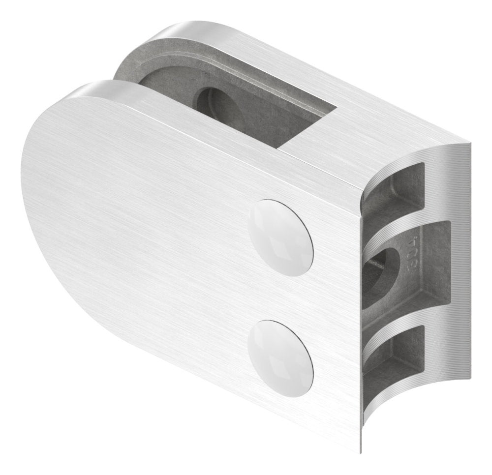 Glasklemme Modell 12, Anschluss für ø 33,7mm Rohr, für Glasstärke 1,5 - 10,76mm