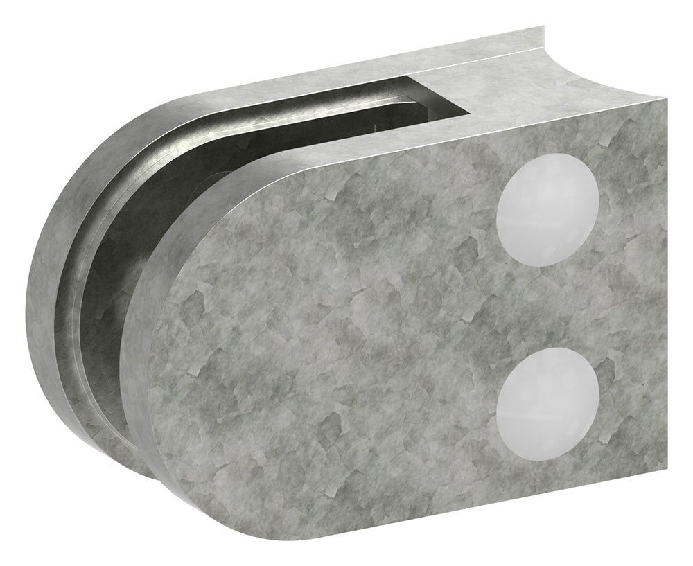 Glasklemme Modell 12, Anschluss für ø 42,4mm Rohr, für Glasstärke 1,5 - 10,76mm