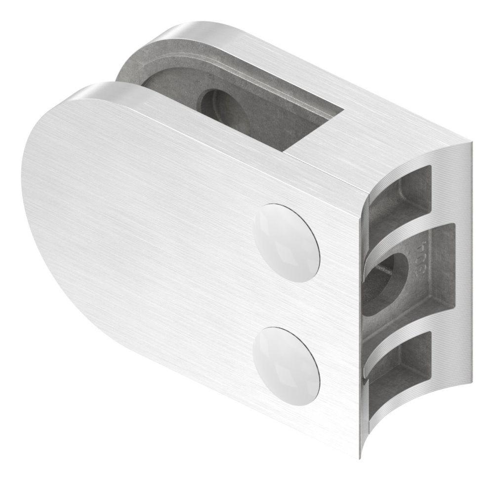 Glasklemme Modell 12, Anschluss für ø 42,4mm Rohr, für Glasstärke 1,5 - 10,76mm