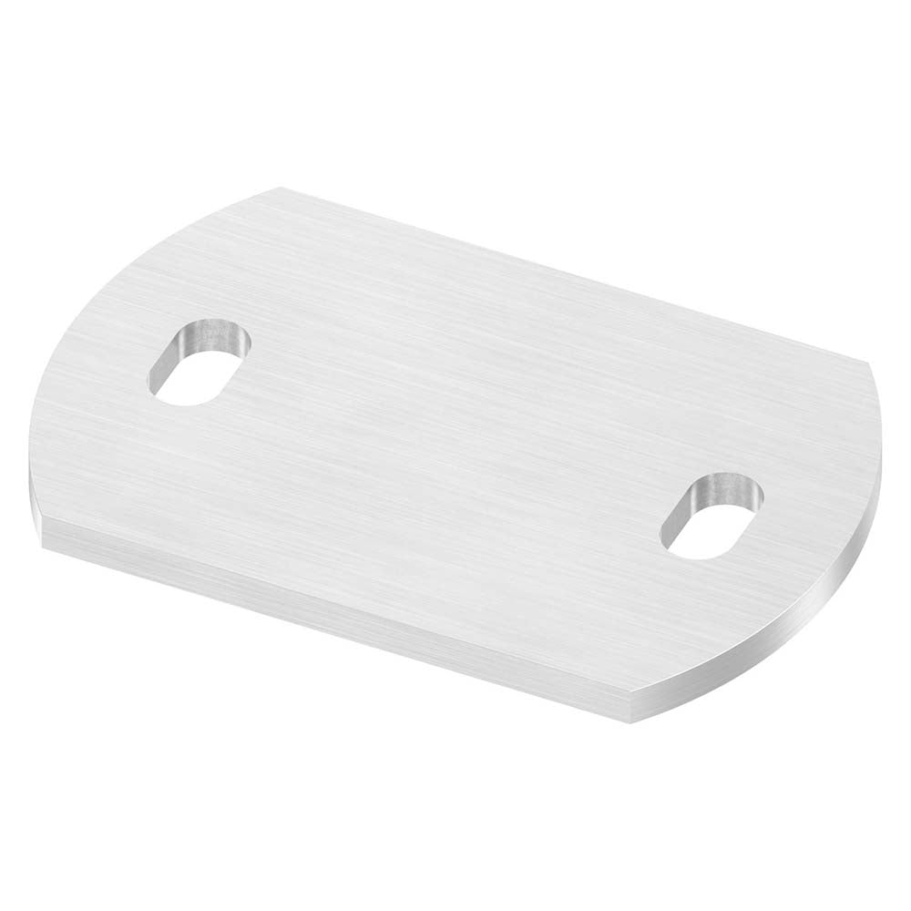 Ankerplatte 120 x 80mm, Stärke 6mm, mit zwei 20 x 11mm Langlöchern, einseitig geschliffen