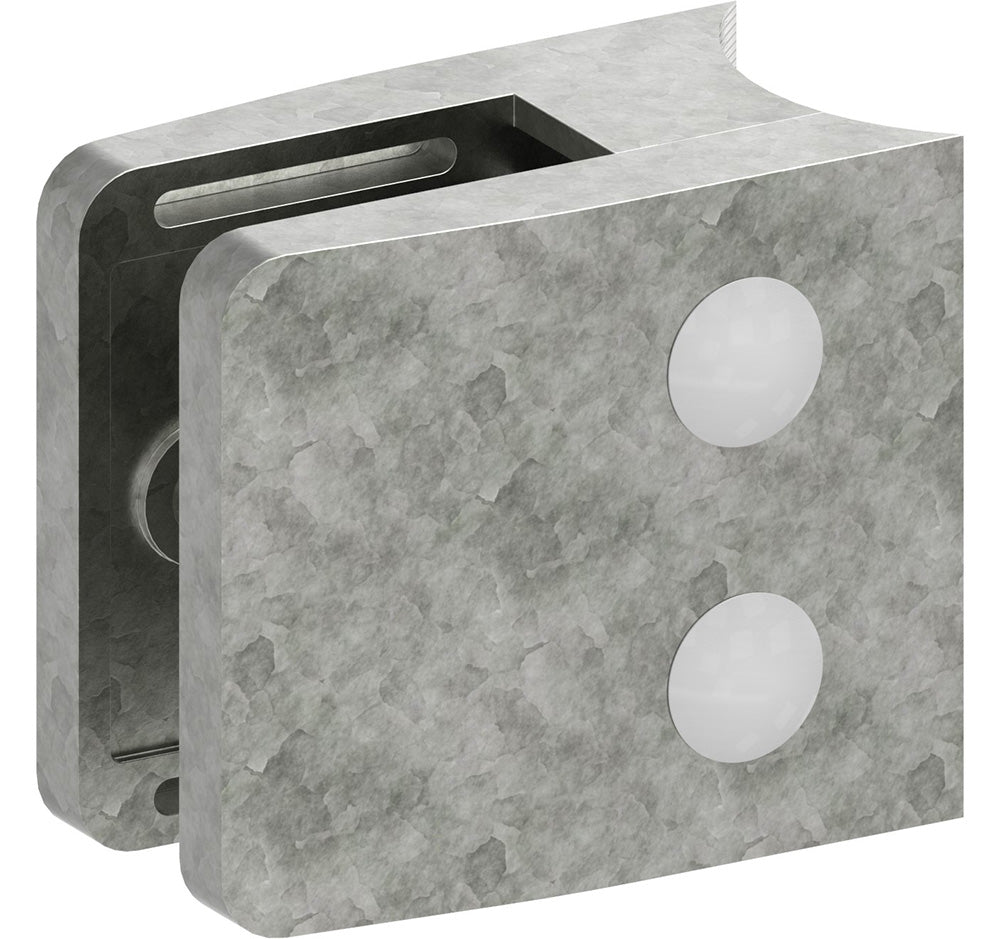 Glasklemme Modell 14, Anschluss für ø 42,4mm Rohr, für Glasstärke 1,5 - 12,76mm