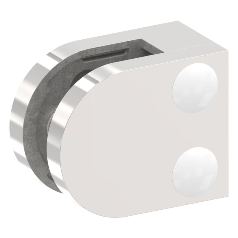 Glasklemme Modell 30, flacher Anschluss, für Glasstärke 1,5 - 10,76mm