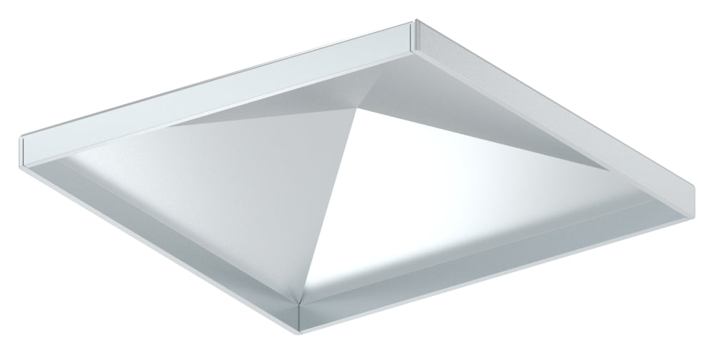 Pyramidenkappe für Quadratrohr 120 x 120mm, Stahl galvanisch verzinkt
