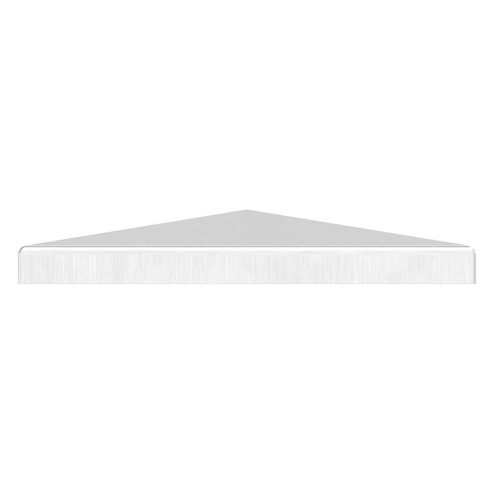 Pyramidenkappe 120x120mm, geschliffen, Ecken verschweißt und geschliffen