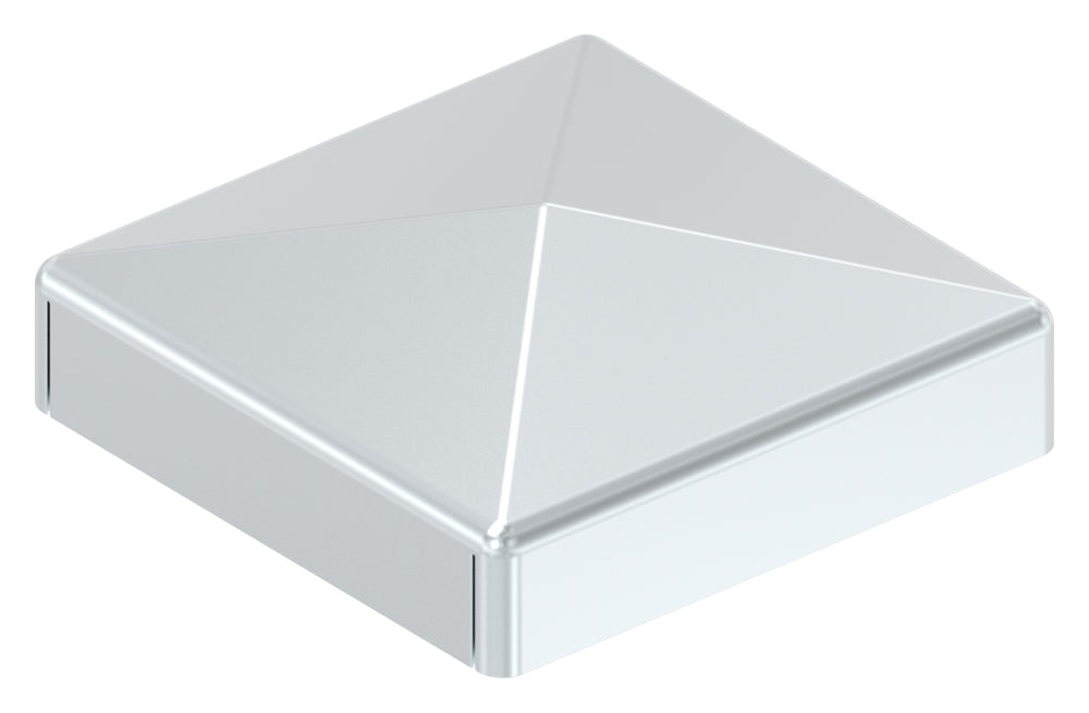 Pyramidenkappe für Quadratrohr 30 x 30mm, Stahl galvanisch verzinkt