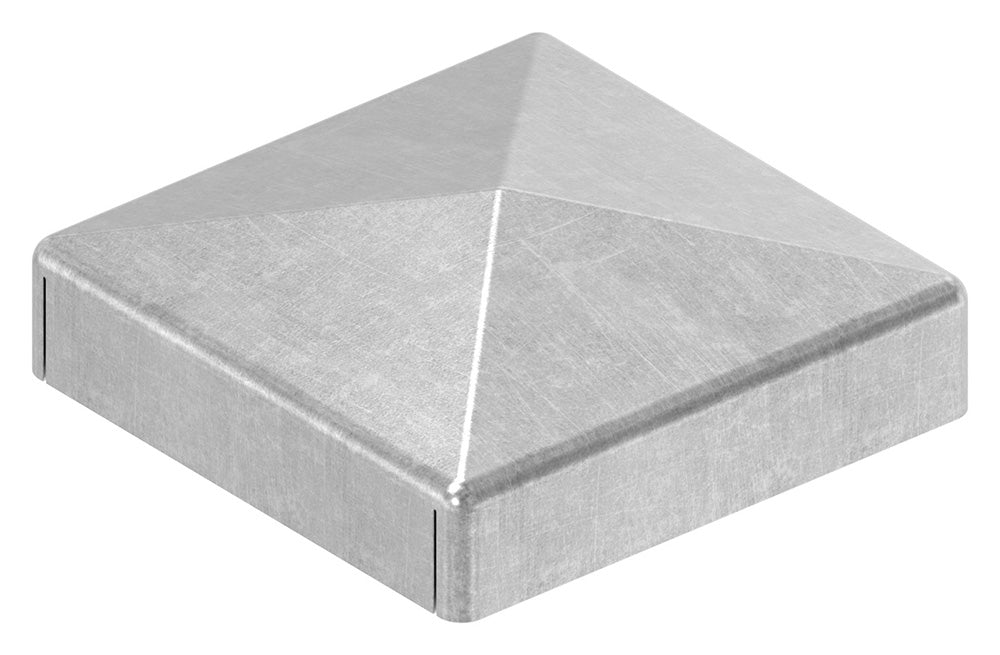 Pyramidenkappe für Quadratrohr 30 x 30mm, Stahl roh