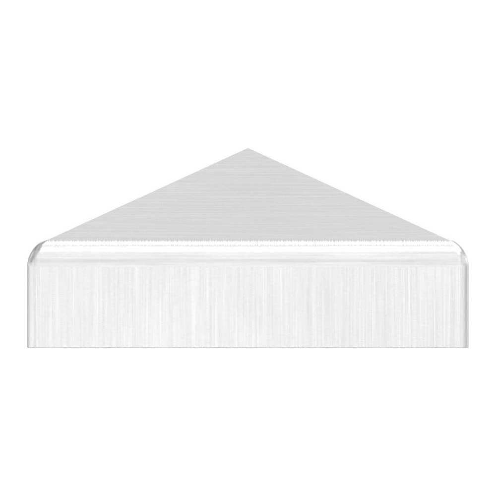 Pyramidenkappe 40x40mm, geschliffen, Ecken verschweißt und geschliffen