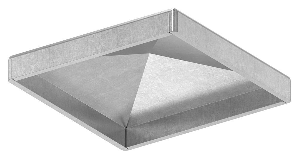 Pyramidenkappe für Quadratrohr 50 x 50mm, Stahl roh