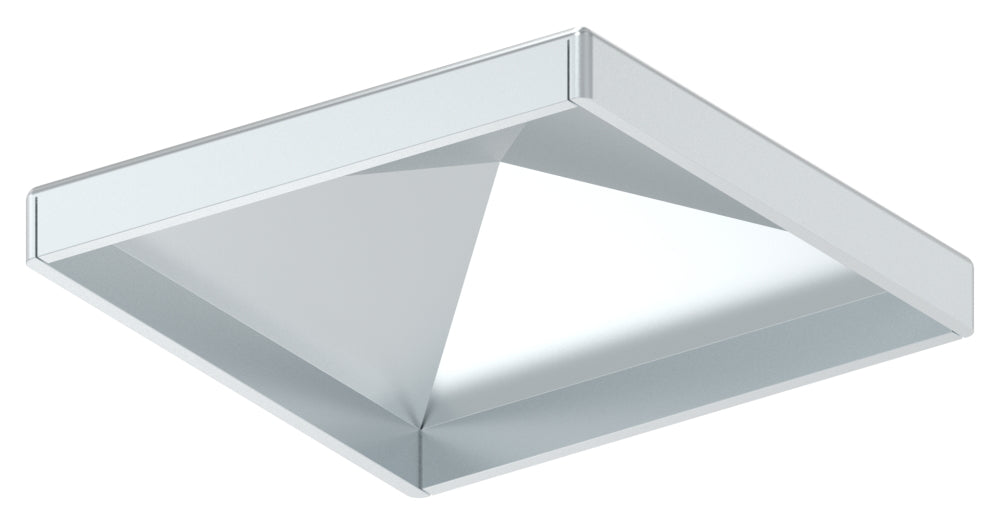 Pyramidenkappe für Quadratrohr 60 x 60mm, Stahl galvanisch verzinkt