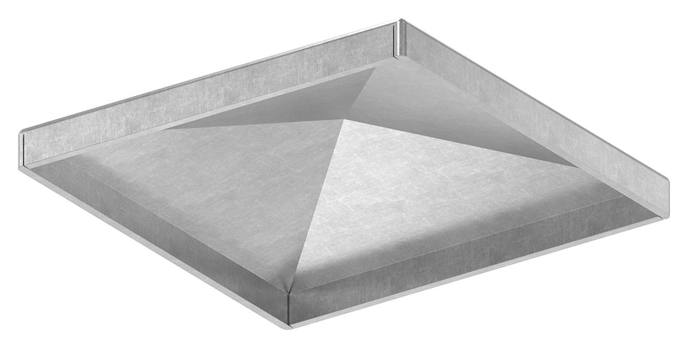 Pyramidenkappe für Quadratrohr 80 x 80mm, Stahl roh