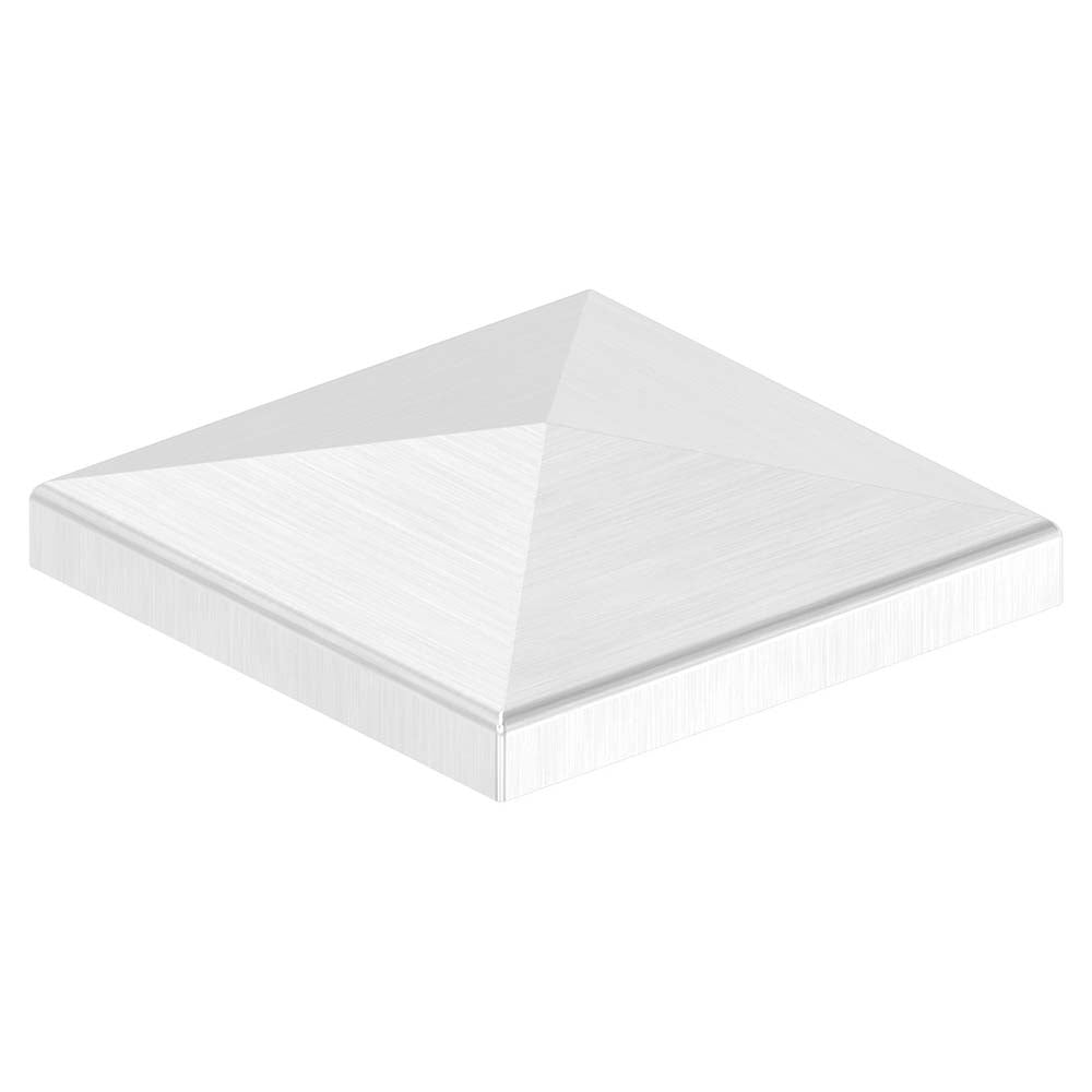 Pyramidenkappe 80x80mm, geschliffen, Ecken verschweißt und geschliffen