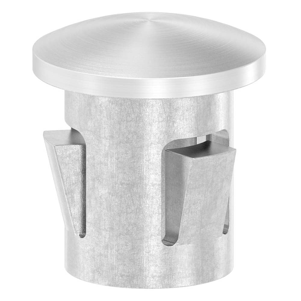 Einschlagstopfen leicht gewölbt, hohl mit Nasen, für Rohr ø 16 x 1,0 - 2,0mm