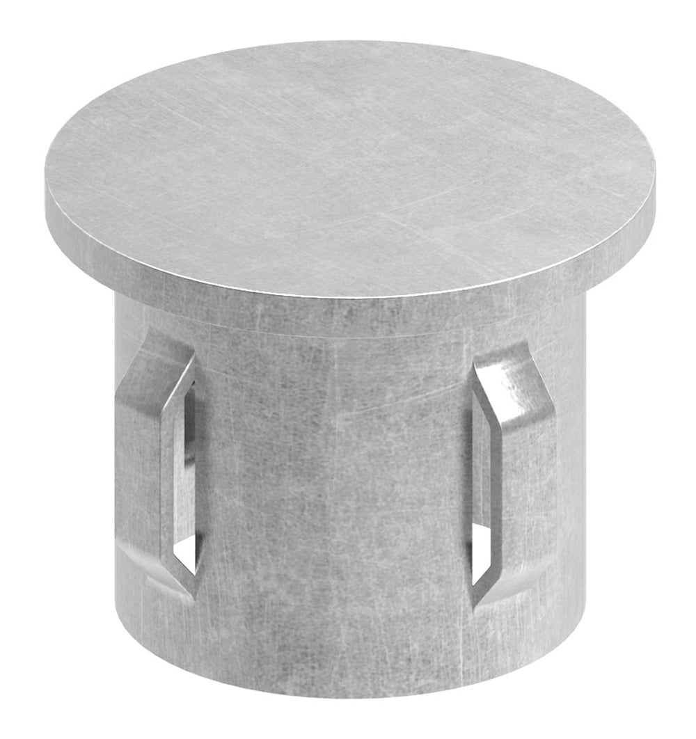 Stahleinschlagstopfen für Rohr ø 33,7mm, mit Wandstärke 1,8-2,2mm, flach