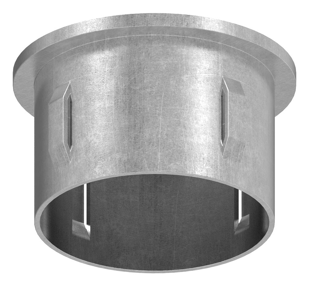 Stahleinschlagstopfen für Rohr ø 48,3mm, mit Wandstärke 2,5-2,9mm, flach, mit Gewinde M8
