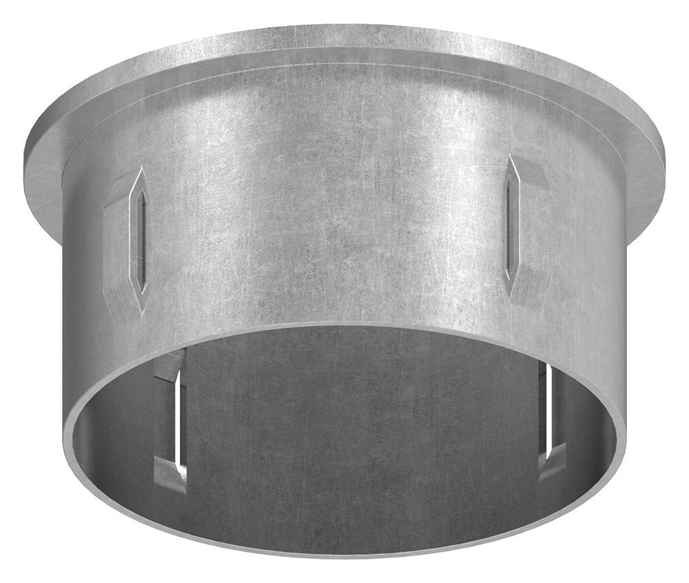 Stahleinschlagstopfen für Rohr ø 60,3mm, mit Wandstärke 2,5-2,9mm, flach, mit Gewinde M8
