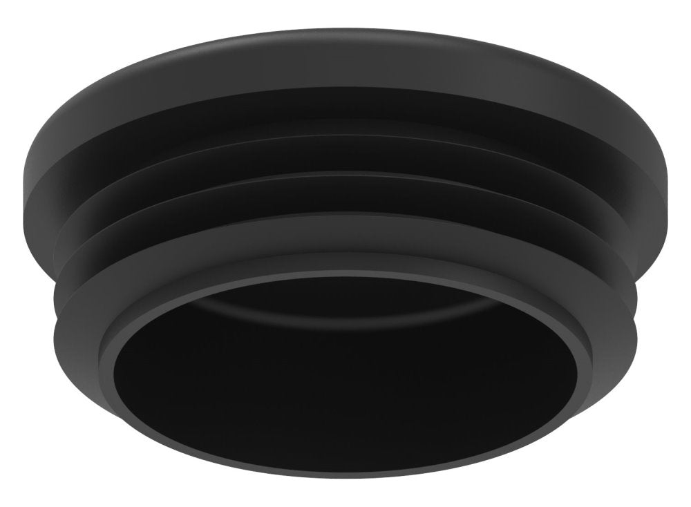 Kunststoff Einsteckkappe für Rundrohr ø 42,4mm mit Wandstärke 2,5-4,0mm, in Schwarz