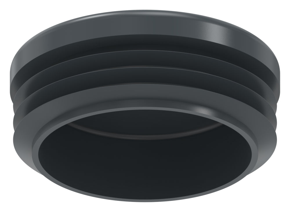 Kunststoff Einsteckkappe für Rundrohr ø 42,4mm mit Wandstärke 1,0-2,0mm, in Anthrazitgrau