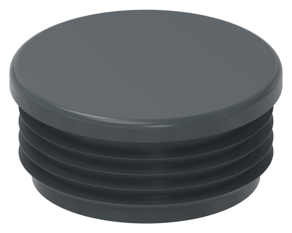 Kunststoff Einsteckkappe für Rundrohr ø 60,3mm mit Wandstärke 3,0mm, in Anthrazitgrau