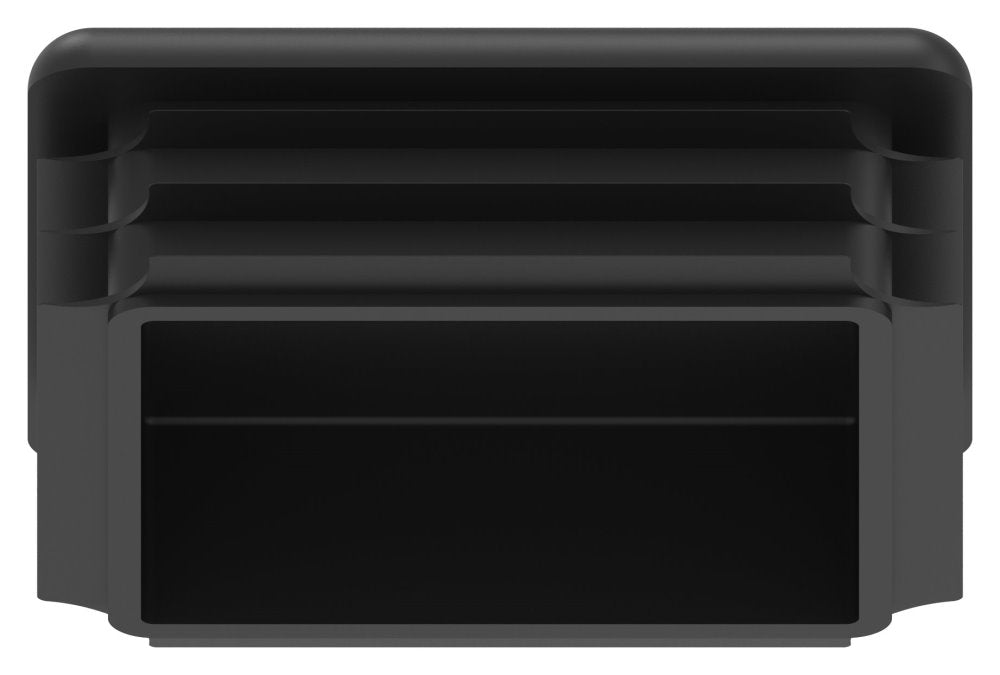 Kunststoff Einsteckkappe für Vierkantrohre 100 x 100mm mit Wandstärke 1,0-4,0mm, in Schwarz