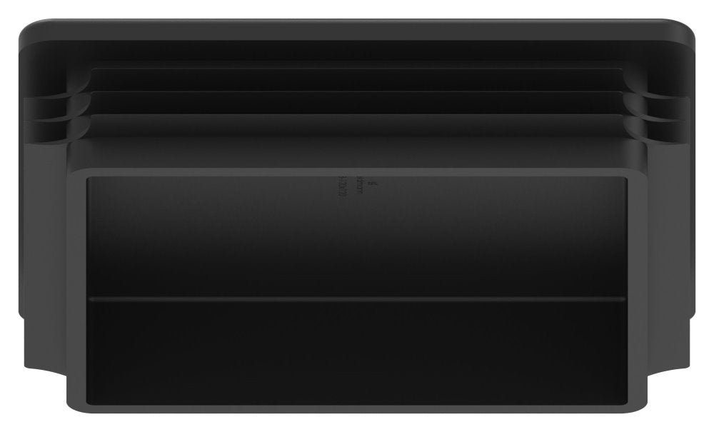 Kunststoff Einsteckkappe für Vierkantrohre 120 x 120mm mit Wandstärke 2,5-5,0mm, in Schwarz