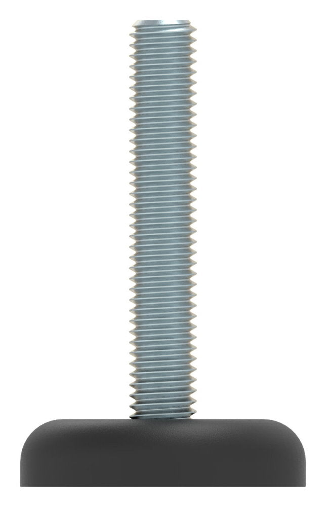 Stellfuß aus Kunststoff, M8 x 47, mit Bodenausgleichschraube, mit Fuß ø 34mm