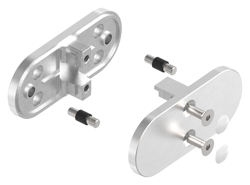 Glasverbindungsklemme Modell 23 (Gerade), für Glasstärke 1,5 - 12,76mm
