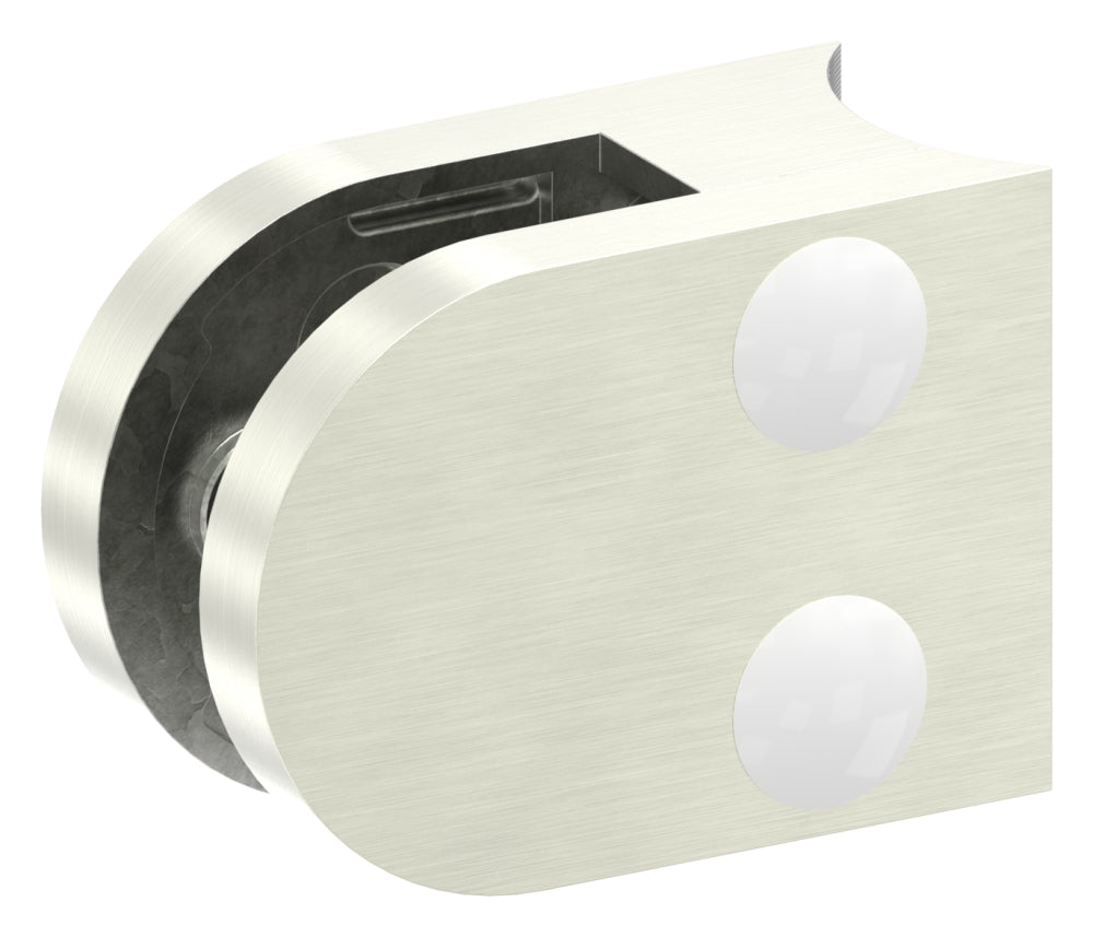 Glasklemme Modell 30, Anschluss für ø 33,7mm Rohr, für Glasstärke 1,5 - 10,76mm