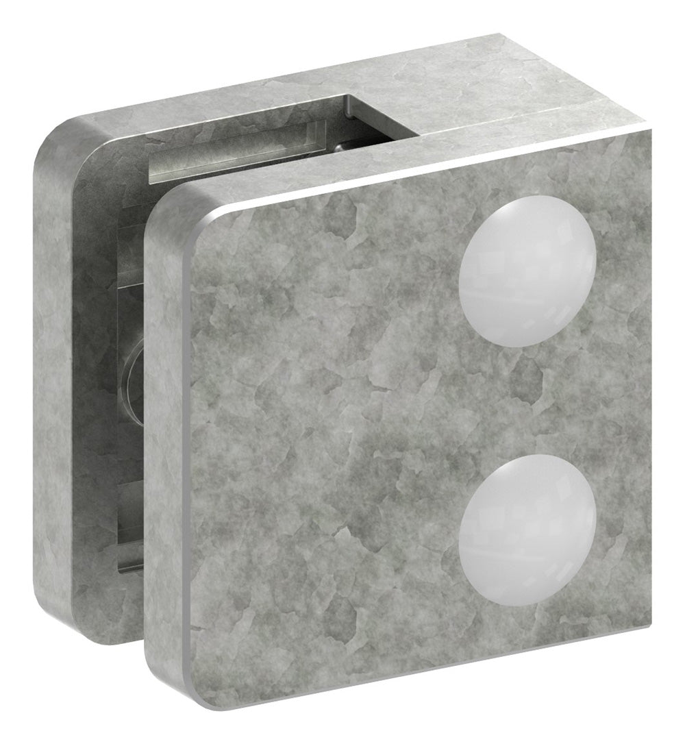 Glasklemme Modell 31, flacher Anschluss, für Glasstärke 1,5 - 10,76mm