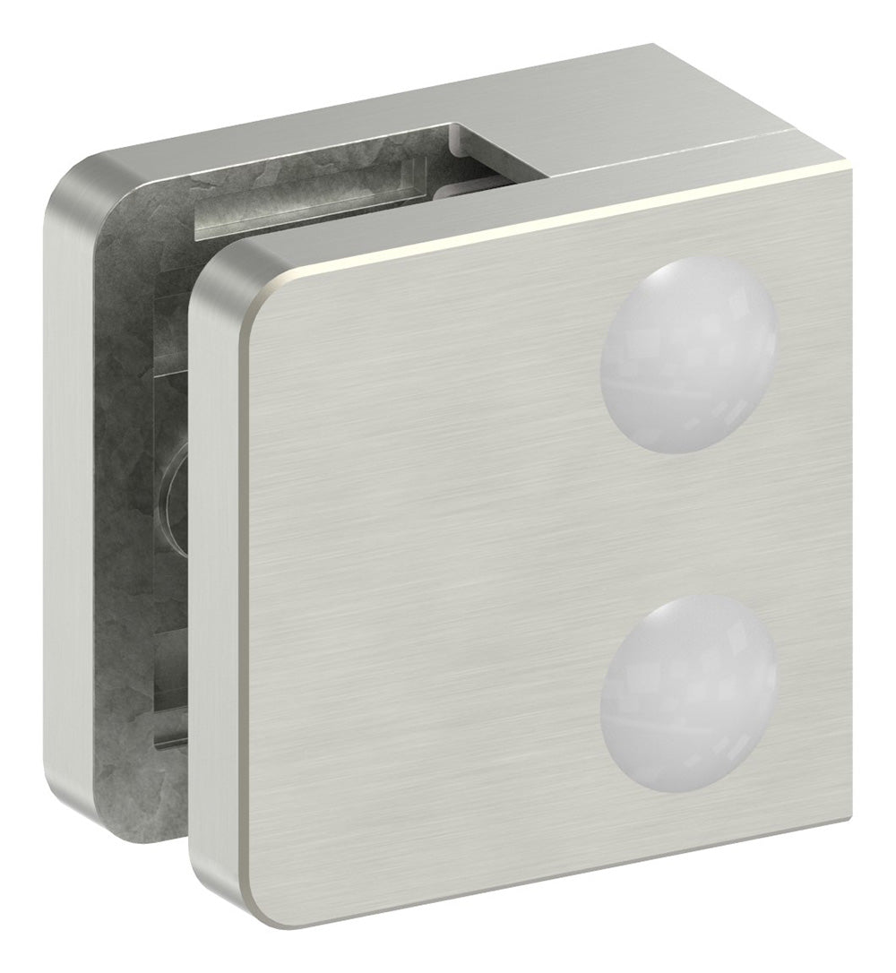 Glasklemme Modell 31, flacher Anschluss, für Glasstärke 1,5 - 10,76mm