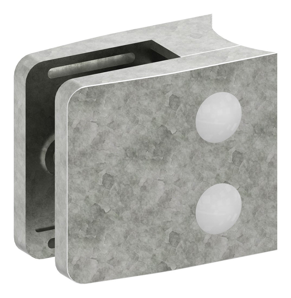 Glasklemme Modell 34, Anschluss für ø 48,3mm Rohr, für Glasstärke 1,5 - 12,76mm
