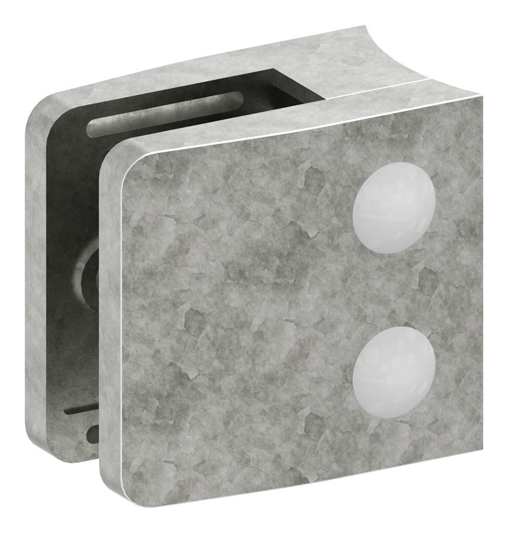 Glasklemme Modell 34, Anschluss für ø 76,1mm Rohr, für Glasstärke 1,5 - 12,76mm