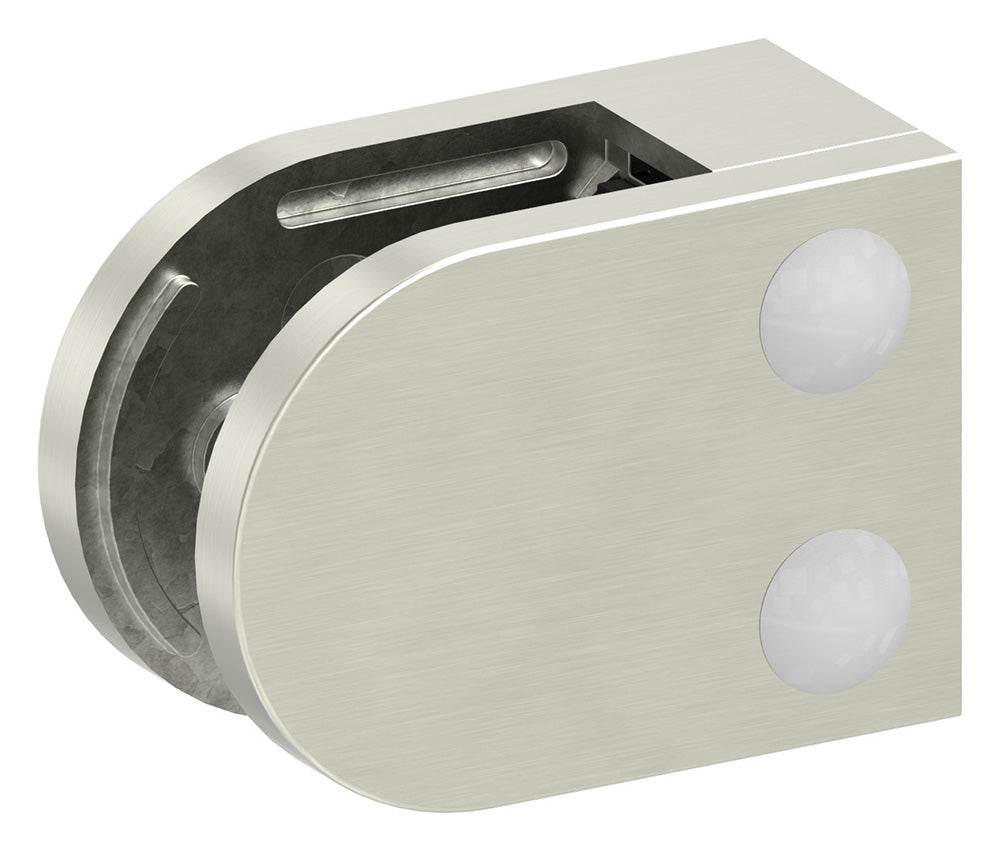 Glasklemme Modell 38, flacher Anschluss, für Glasstärke 1,5 - 12,76mm