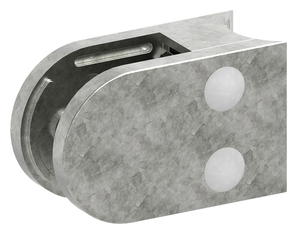 Glasklemme Modell 38, Anschluss für ø 33,7mm Rohr, für Glasstärke 1,5 - 12,76mm